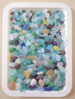 ※説明文必読※訳ありシーグラスレア色入り全500ｇ入り。（ネコポス箱発