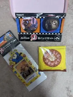 ズートピア　1番くじ　缶バッジ・カードホルダー・エコバッグ