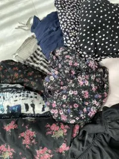 レディース　大きい服　LL 3L 4L  タンクトップ　スカート　ポンチョ　花柄