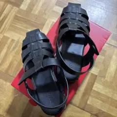 厚底スポーツサンダル ブラック