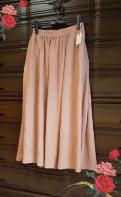 アースミュージック&エコロジー ショコラフィネローブ ロングスカート