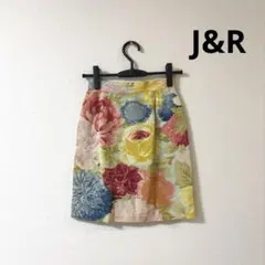 花柄 膝丈スカート レトロ ヴィンテージ