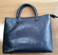 髭バック　レザー トートバッグ
