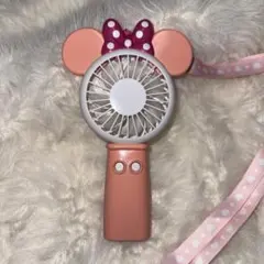 ディズニー ミニーマウス ハンディファン ピンク 扇風機