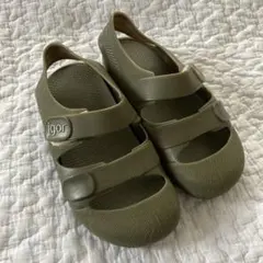 美品【igor】サンダル 26／16.0cm／カーキ