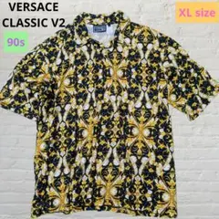 美品✨レア希少 90s❕VERSACE バロック柄 総柄シャツ イタリア製
