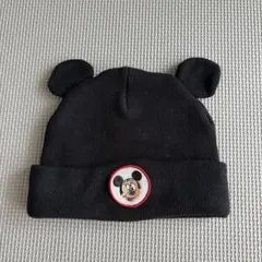 Disney ミッキー ニット帽 6-12M ブラック　H&M