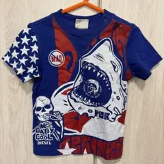 【美品】DIESEL シャークプリント Tシャツ　12M