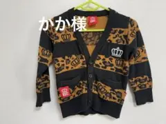 BABY DOLL レオパード柄カーディガン 80