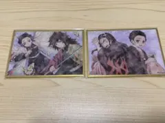 鬼滅の刃　ツキイチくじ　アクリル色紙　冨岡義勇　胡蝶しのぶ　おまけ付き