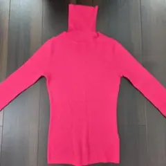 タートルネック ウール100