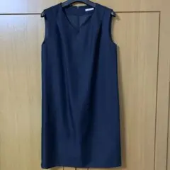 ひざ丈ワンピース　ネイビー　試着のみ