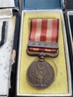 激レア 美品】明治七年 従軍記章 歳次甲戌 台湾出兵 勲章 徽章 褒章
