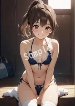 アニメファンアート JK グラビア A4 ポスター イラスト ★00165069