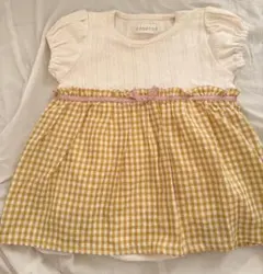 ⭕️値下げ⭕️チェック柄ロンパース 70サイズ