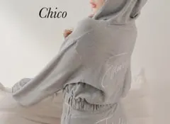 新品 Chico バックロゴパーカー/グレーのサムネイル