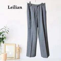 zC674【S】レリアン(Leilian) センタープレス ストレート パンツ