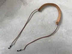 レザーグラスコード/メガネチェーン【キャメル】
