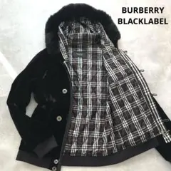 高級感✨バーバリーブラックレーベル ミリタリージャケット N-2B 黒 チェック