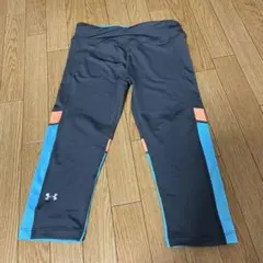 UNDER ARMOUR タイツ グレー/青/オレンジ SM レディース