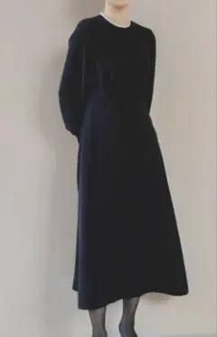 kaene シンプルロングスリーブワンピース　冠婚葬祭