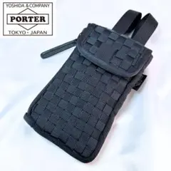 希少 PORTER ドライブポーチ コレクター モバイルポーチ スマホ 編み込み