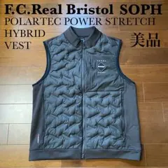 美品 希少 L F.C.R.B ダウンベスト リバーシブル カモフラ ブルー 美品 希少 L F.C.R.B ダウンベスト リバーシブル カモフラ