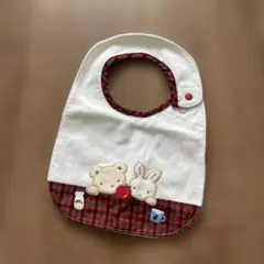 familiar♡クマとウサギの刺繍スタイ