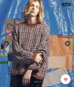 メゾンスペシャル TWEEDY プライムオーバークルーネックニットプルオーバー