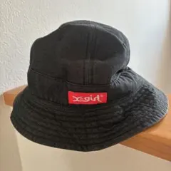 x-girl バケットハット リバーシブルハット　迷彩　デニム