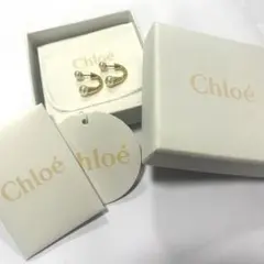 Chloé クロエ リーフチャームピアス ゴールド ラインストーン クロエ（Chloe）のピアス