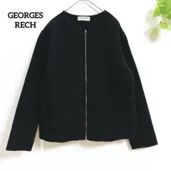 ノーカラージャケット ウール