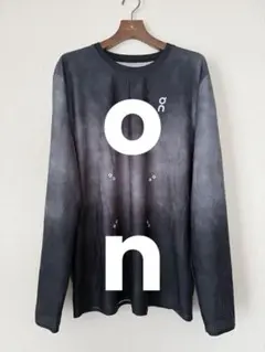 オン ペースメッシュ ロングT ブラック ランニング ロンT ジョギング