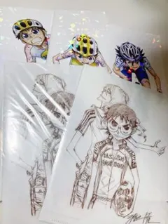 弱虫ペダル 超！弱虫ペダル展 渡辺航 直筆サイン 色紙 巻島裕介 弱ペダ 弱虫ペダル 超！弱虫ペダル展 渡辺航 直筆サイン 色紙 巻島裕介 弱ペダ