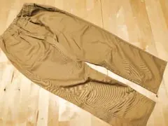 無印良品 140 ストレッチチノ ルーズフィットパンツ ダークベージュ