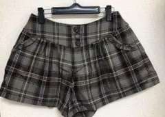 チェック柄キュロット