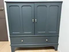 IKEA ロマルプ　キャビネット　グリーン LOMMARP ロマルプ キャビネット ガラス扉, ダークブルーグリーン