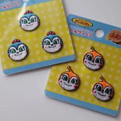 ドキンちゃん　コキンちゃん　シール/アイロン接着両用ワッペン　新品 未開封