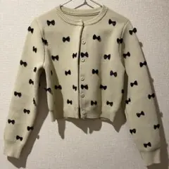 ★るんるん★AMERI アメリ　ニット　カーディガン　白 ☆るんるん様専用☆AMERI アメリ ニット カーディガン 白 - メルカリ