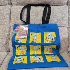 ドナルドダック トートバッグ 缶バッジ付き