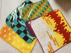 鬼滅の刃 和柄タオルハンカチ 4枚セット おまけつき