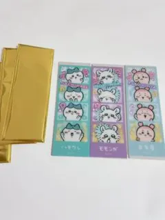 ちいかわ 懐かしのプリントシール風ブックマーカー　ハチワレ モモンガ 古本屋