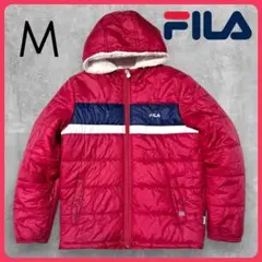 ✨ユニセックス✨FILA 中綿入りダウンジャケット 赤 Mサイズ フーディー
