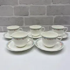 Noritake ノリタケ アレグレット カップ＆ソーサー 5客セット