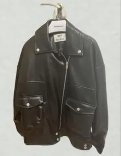 オーバサイズビッグポケットPUレザーライダースジャケット M.P Studios