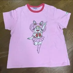 難あり PUNYUS セーラームーン コラボ Tシャツ ピンク サイズ2のサムネイル