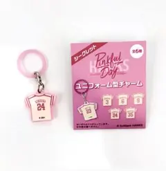 栗原陵矢 ユニフォーム型チャーム ピンクフルデー 福岡 ソフトバンク ホークス