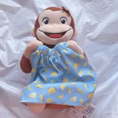 おさるのジョージ Lぬいぐるみ いないいないばあポーズ
