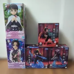 鬼滅の刃 胡蝶しのぶ 栗花落カナヲ 猗窩座 冨岡義勇 竈門炭治郎 5体セット