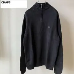 CHAPS チャップス ハーフジップ コットン ニットセーター